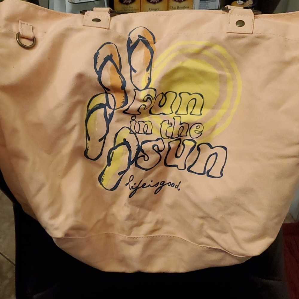 Life is Good Canvas Bag